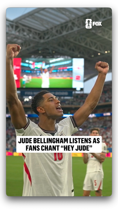 Fans singing 'Hey Jude' to Jude Bellingham after an England win never gets old 🏴󠁧󠁢󠁥󠁮󠁧󠁿
