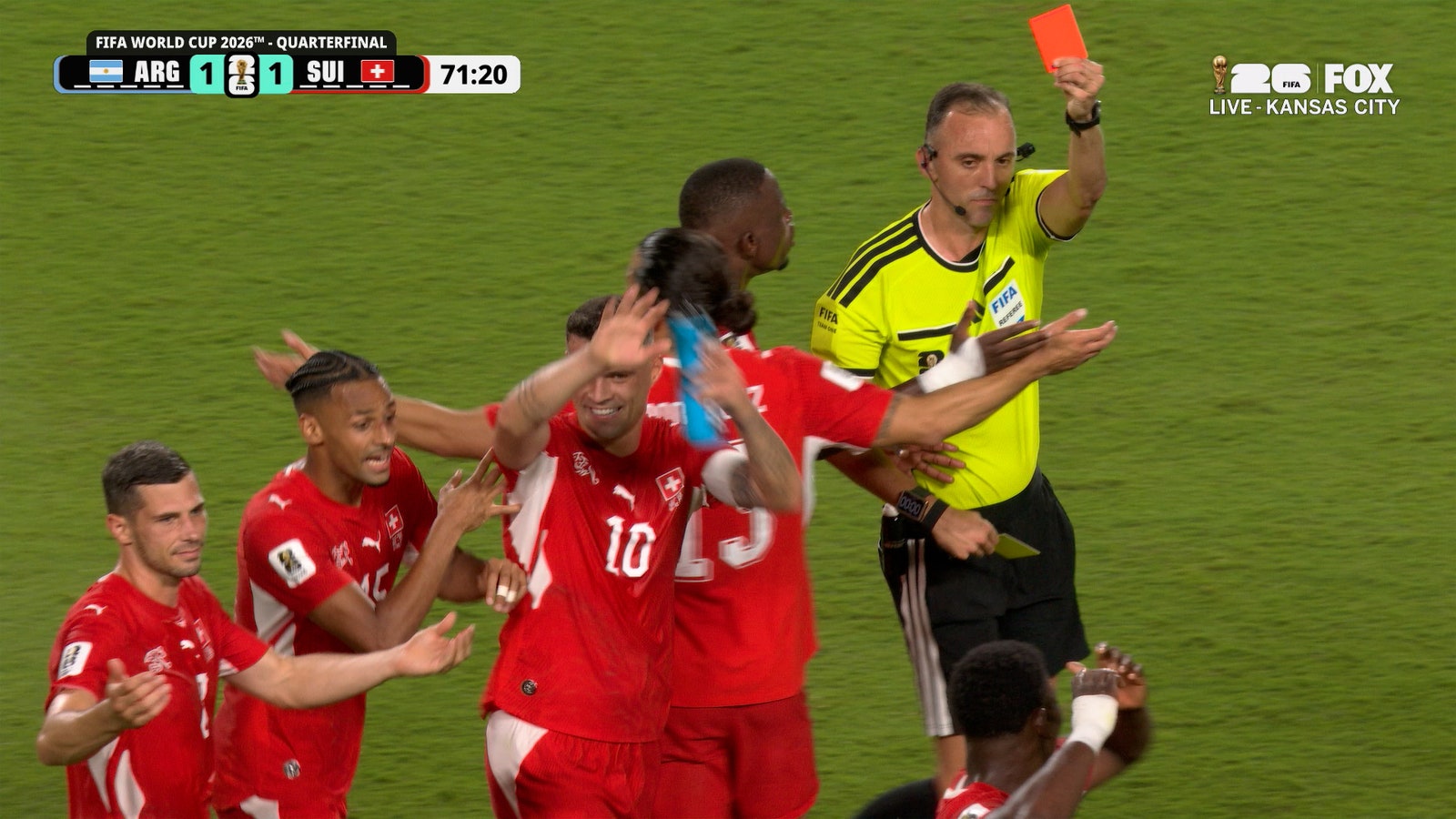 Switzerland's Breel Embolo Sent Off for Second Yellow Card After VAR Review for Simulation | 2026 FIFA World Cup™