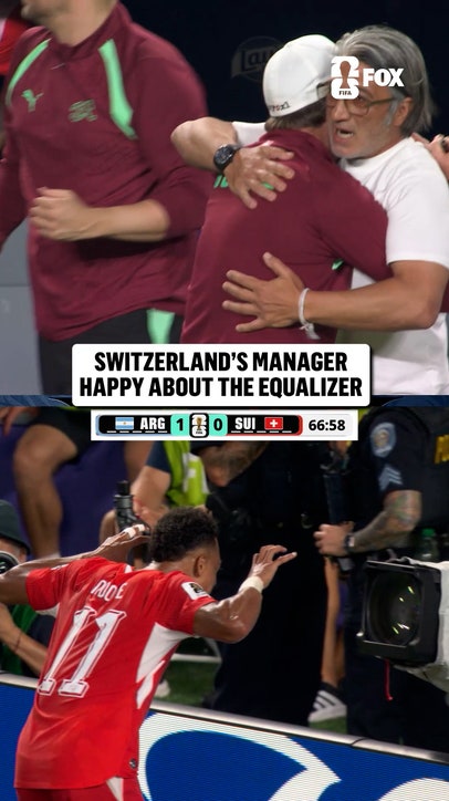 Murat Yakin was hyped after his team finds the equalizer