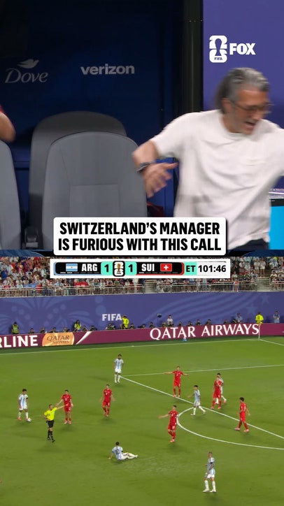 Switzerland manager Murat Yakin wasn't having it after this call