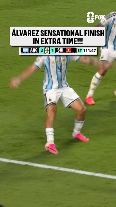 AN INCREDIBLE GOAL FROM JULIÁN ALVAREZ TO PUT ARGENTINA IN FRONT IN EXTRA TIME 🇦🇷