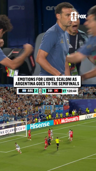 Scaloni had to take a seat 😂