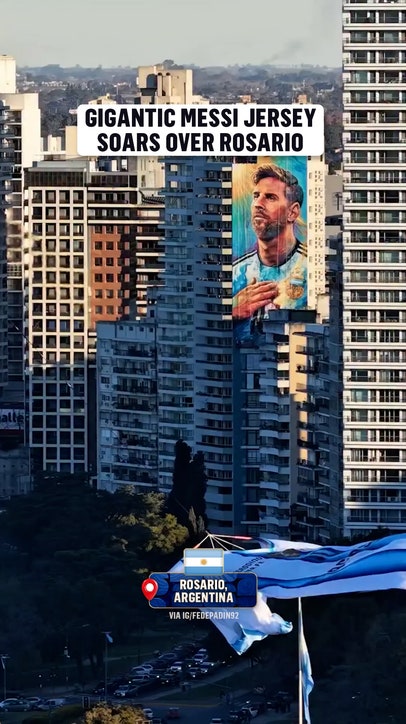 What a view from Rosario as Messi and Argentina get ready for their semifinal
