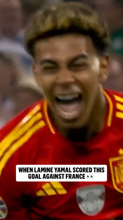 Lamine Yamal scored this absolute golazo when Spain took down France in the UEFA EUROS 🔥