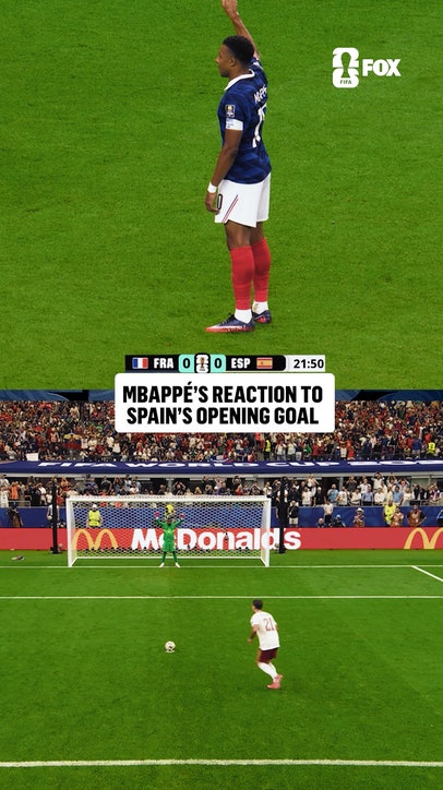 Straight to business from Kylian Mbappé as France concedes first