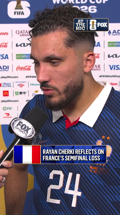 Jenny Taft caught up with France midfielder Rayan Cherki after the loss to Spain in the FIFA World Cup Semifinals