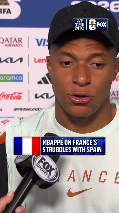 Kylian Mbappé spoke with Jenny Taft postgame about what makes Spain such a difficult opponent following France's Semifinal loss