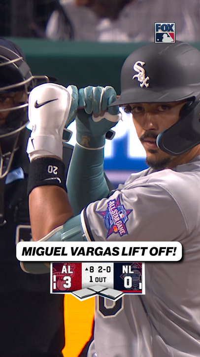 Miguel Vargas with a BLAST for the first home run in tonight's All-Star game!
