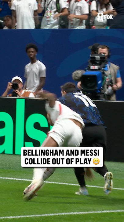 Bellingham and Messi get in a tangle here