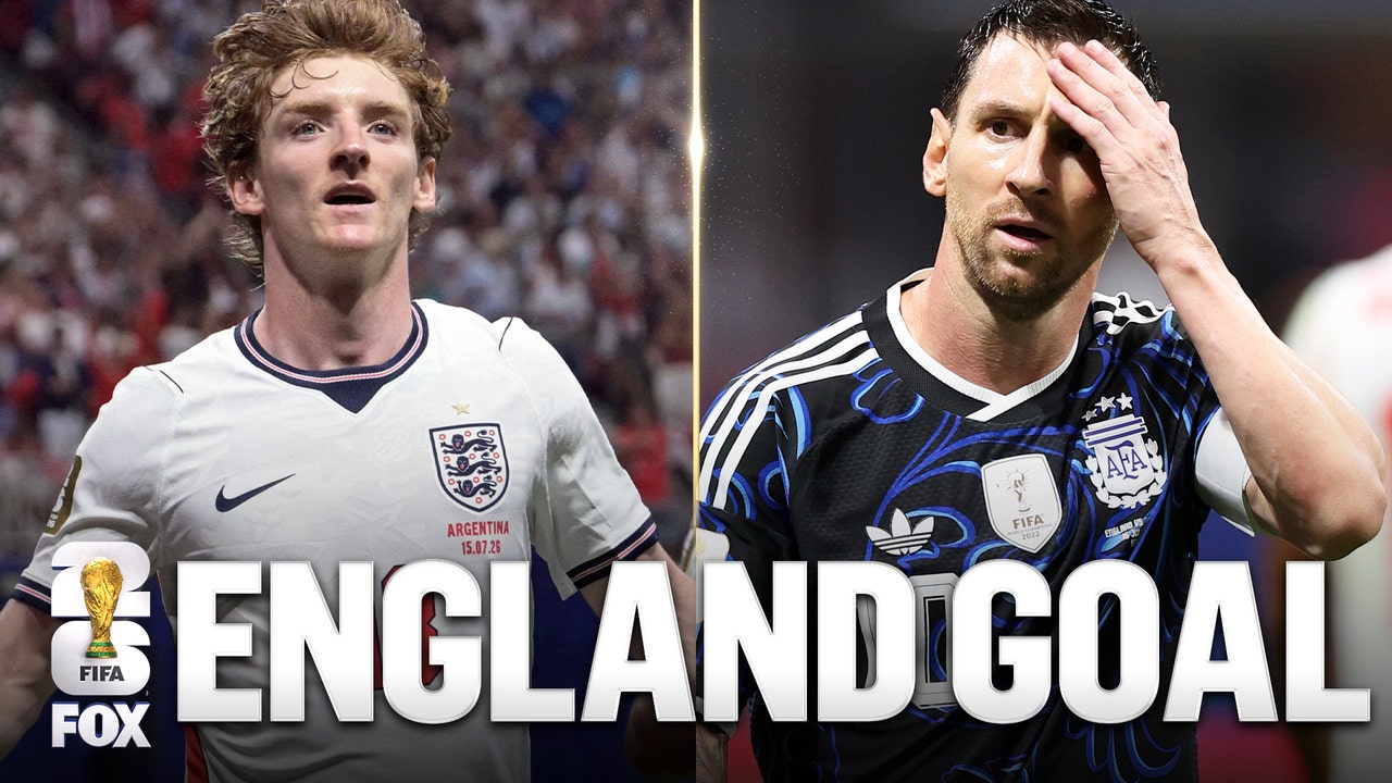 England’s Anthony Gordon scores goal to take lead vs Argentina | 2026 FIFA World Cup™ 