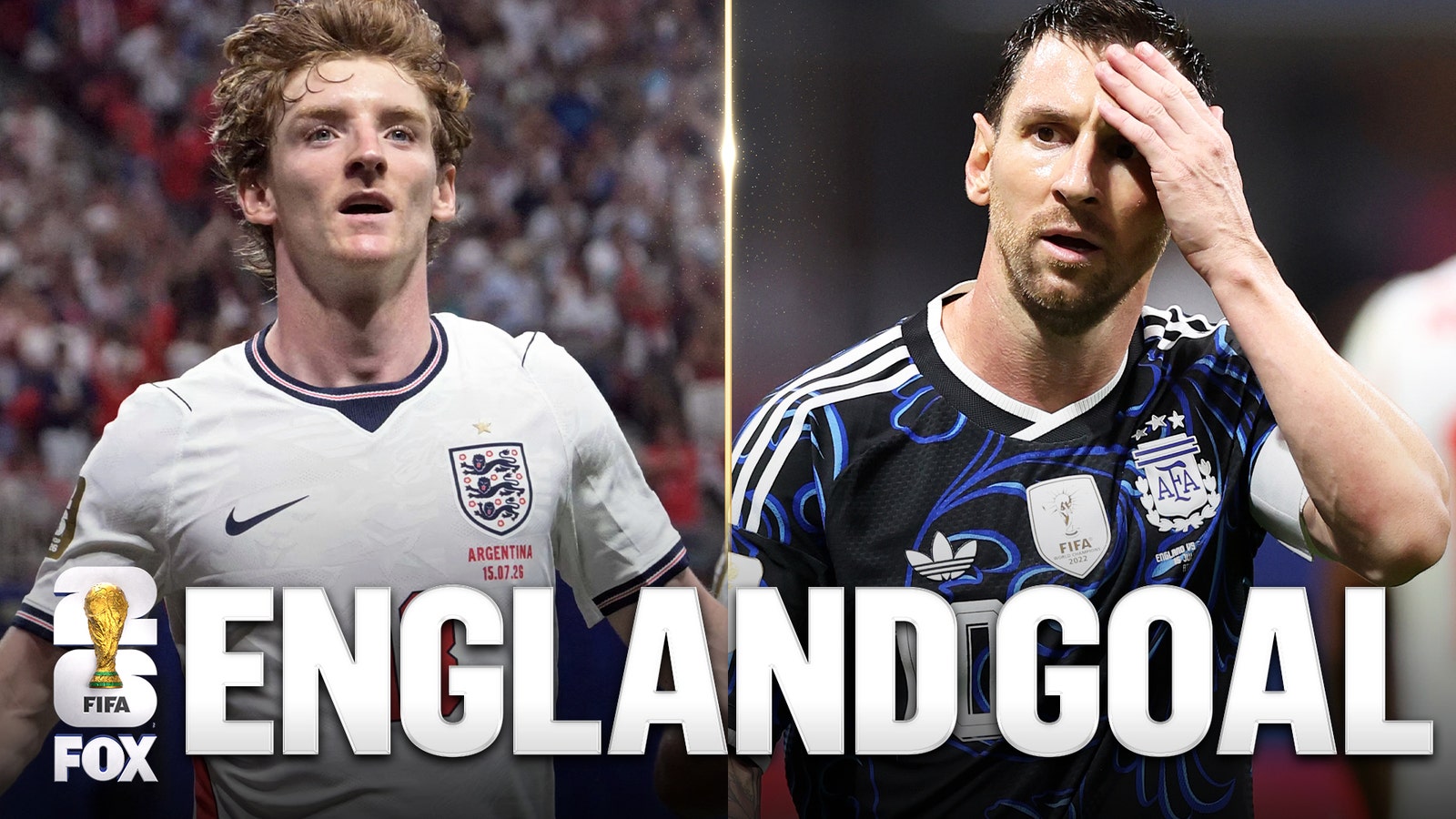 England’s Anthony Gordon scores goal to take lead vs Argentina | 2026 FIFA World Cup™