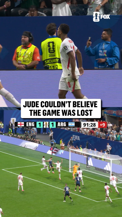 Jude Bellingham watched in disbelief as Argentina scored the game-winner