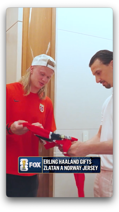 "From the best to the best." - Zlatan