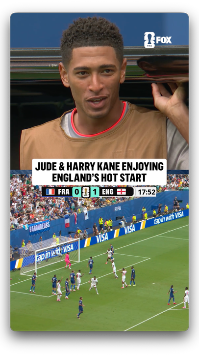 Mbappé looks on after England took the early lead in the Bronze Final