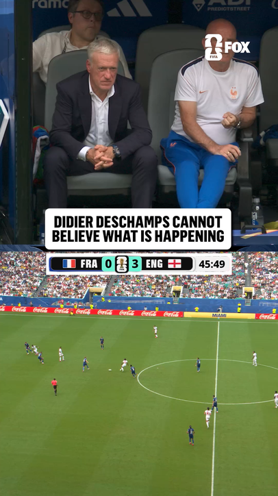 Not what Didier Deschamps was expecting in his last match as the France manager