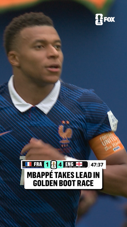 Mbappé scores his 9th goal of the 2026 FIFA World Cup to put him on top of The Great Golden Boot Race 🇫🇷