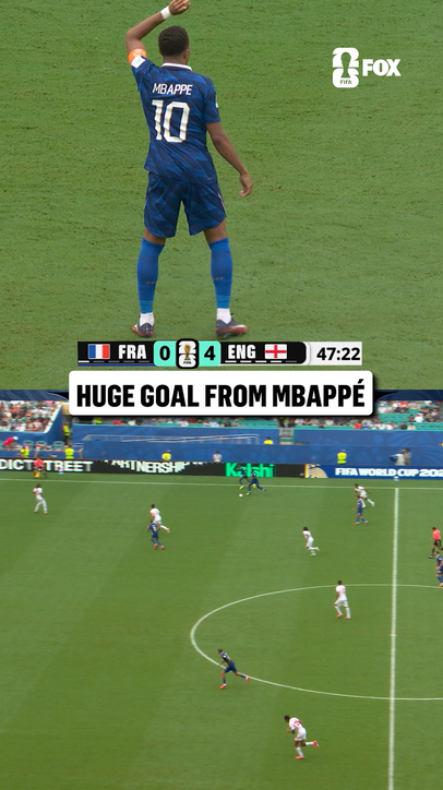 Mbappé puts away his 9th goal of this FIFA World Cup