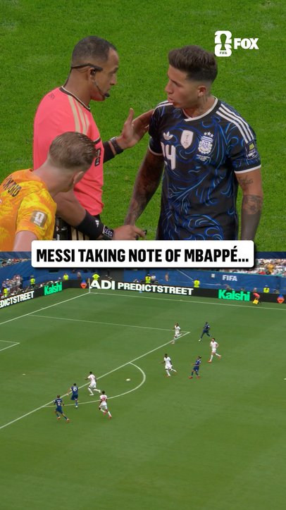 Messi seeing Mbappé take the lead in the Great Golden Boot Race...