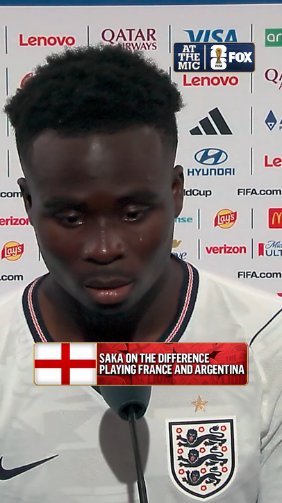 Playing against Argentina and France are completely different experiences for Bukayo Saka