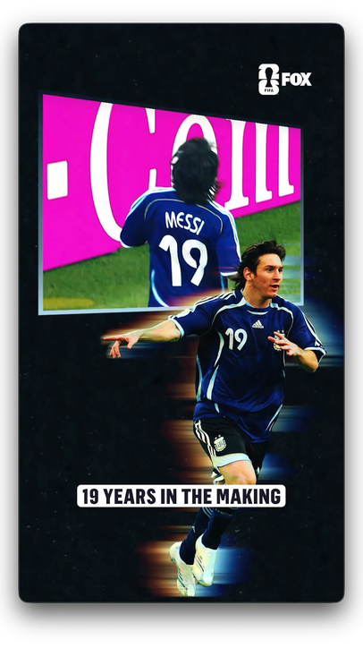 Leo Messi and Lamine Yamal both wearing the same number in their FIFA World Cup debut as they now face each other in the FIFA World Cup Final