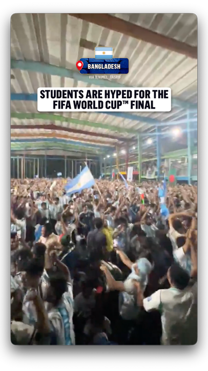 This university wants to see a Messi and Argentina win 🇦🇷 (via X/Himel_Tasrif)