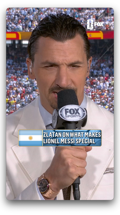 @Zlatan with high praise for the legendary Leo Messi