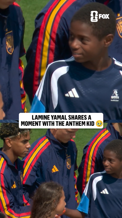 The nerves faded the moment Lamine reached out. ❤️
