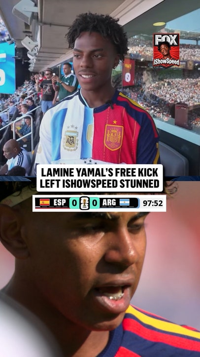 @ishowspeedsui was speechless after this Lamine Yamal chance in the FIFA World Cup Final