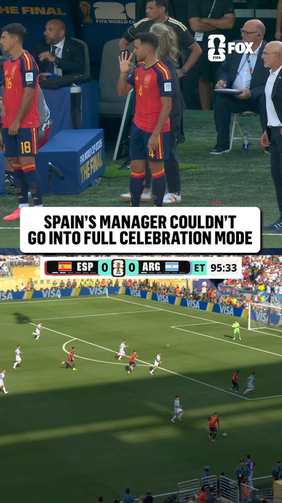 Spain's bench thought they had the winner