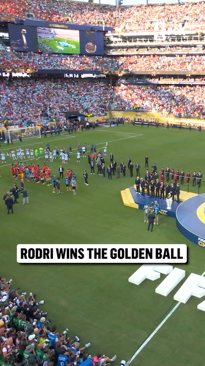 The best player at the 2026 FIFA World Cup 🏆 Spain captain Rodri wins the Golden Ball award