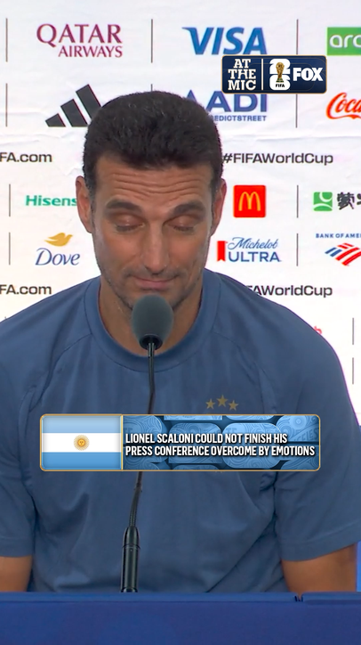 Lionel Scaloni was full of emotion during this press conference