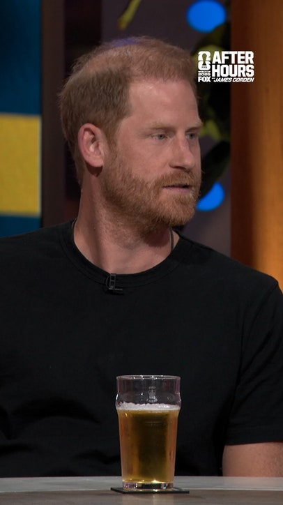 James refers to football as soccer and Prince Harry Duke of Sussex was not thrilled 😂 