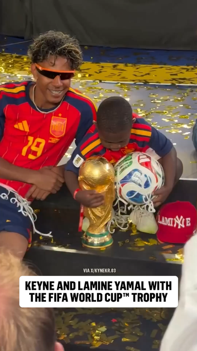 Keyne didn't want his older brother Lamine Yamal to take the FIFA World Cup away 😅