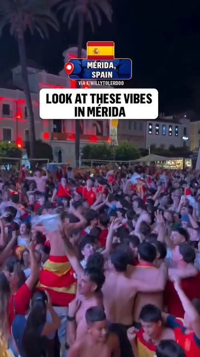 The party in Mérida did not stop after Spain were crowned FIFA World Cup Champions 🇪🇸