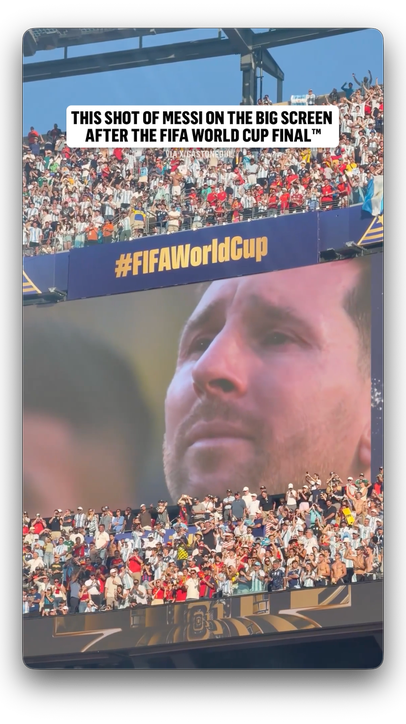 Lionel Messi, larger than life even after the loss 🐐 (via X/gastonedul)