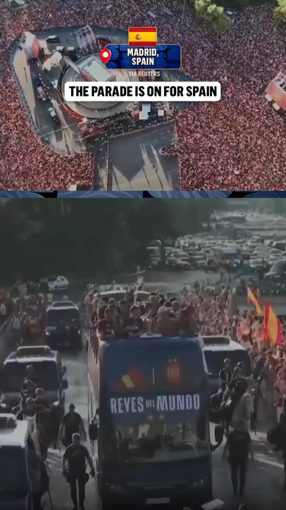 The celebration is on for the FIFA World Cup champions in Spain 🇪🇸