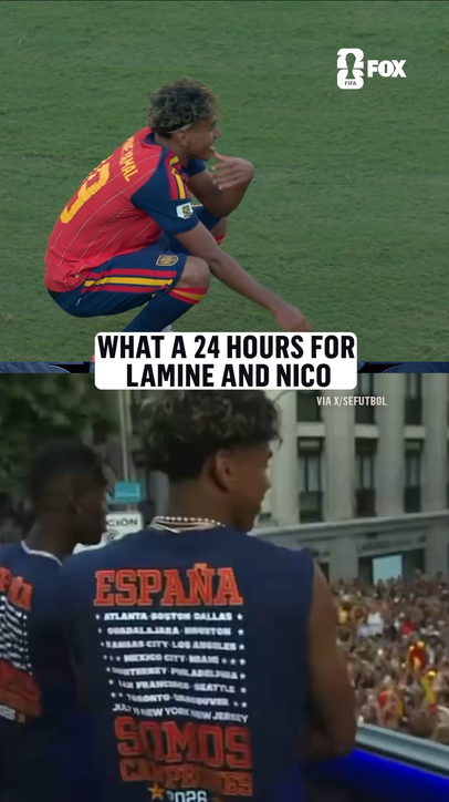 Lamine Yamal and Nico Williams are enjoying every second 🇪🇸