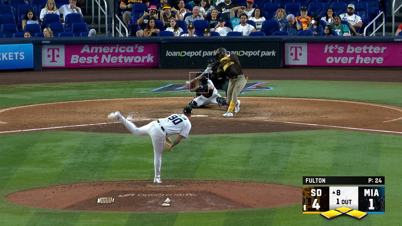 Padres’ Ty France & Jase Bowen drive in three runs in eighth inning, extending lead vs. Marlins