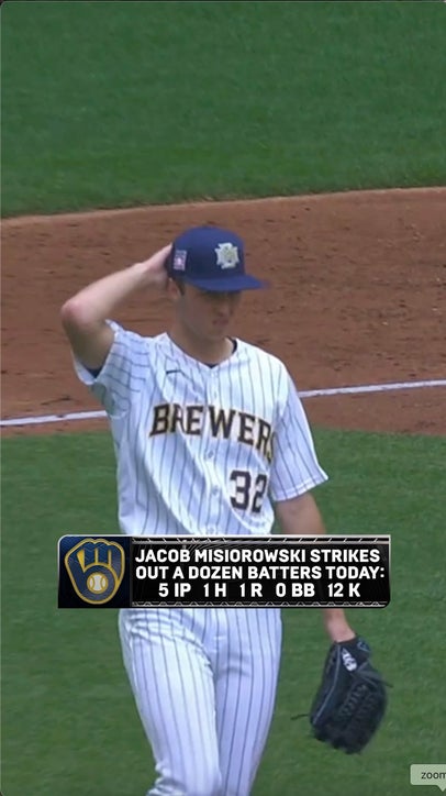 The Miz struck out a dozen in five innings of work for the Brewers today 😮‍💨