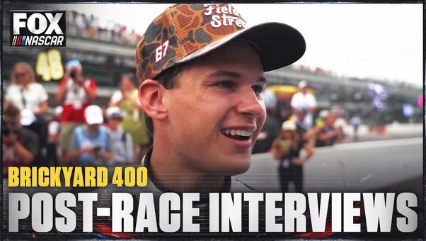 Corey Heim, Christopher Bell, Denny Hamlin and more post-race interviews from Brickyard 400 🎤