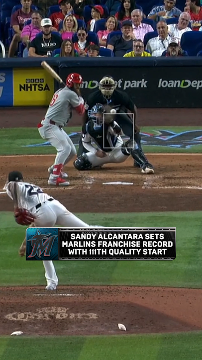 Another milestone for Sandy Alcantara in Miami! 💪