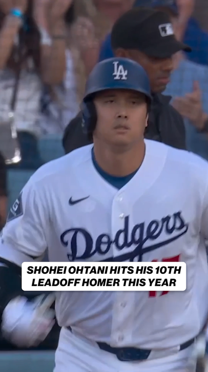 Shohei Ohtani wasted no time in getting the Dodgers on the board!
