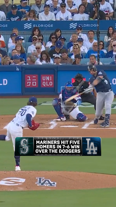 The Mariners out-slugged the Dodgers tonight for the win! 