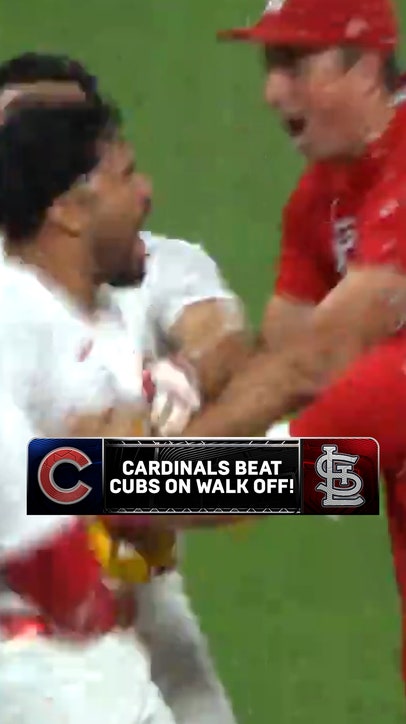 Cardinals defeat Cubs with a walk off! 🔥