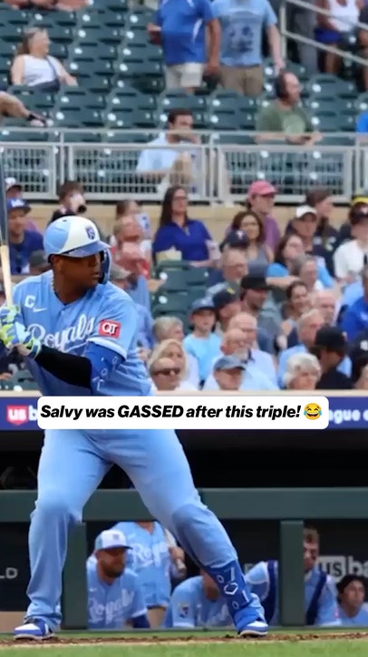 Salvador Perez 👏 Such grace as he runs the bases for his first triple since 2022!
