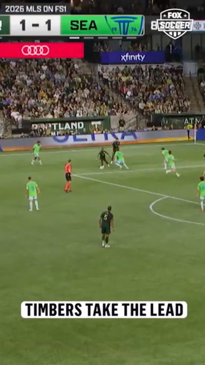 Brandon Bye pushes Portland in front in the 82nd minute. What a time to deliver