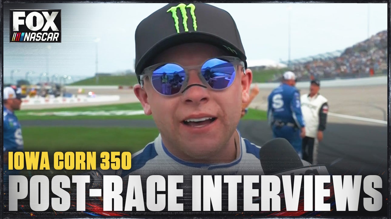 Ty Gibbs, Christopher Bell, Denny Hamlin and more post-race interviews from Iowa Corn 350 🎤