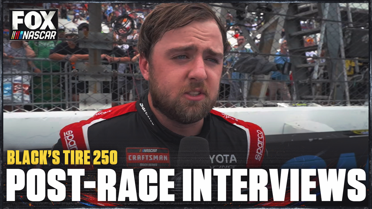 Kaden Honeycutt and Grant Enfinger after Black's Tire 250 from Richmond Raceway🎤