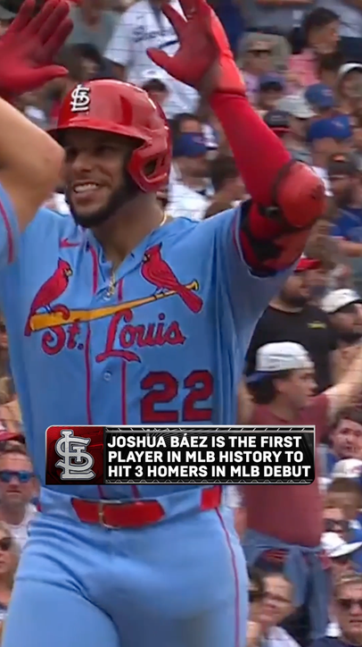 HISTORY!!! JOSHUA BÁEZ HAS THREE HOME RUNS IN HIS FIRST THREE MLB AT-BATS! 🤯