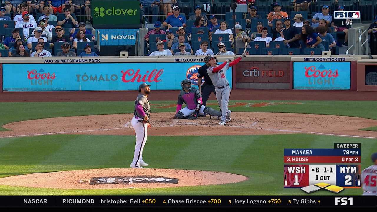 Nationals' Brady House hits Three-Run Home Run to take lead vs. Mets